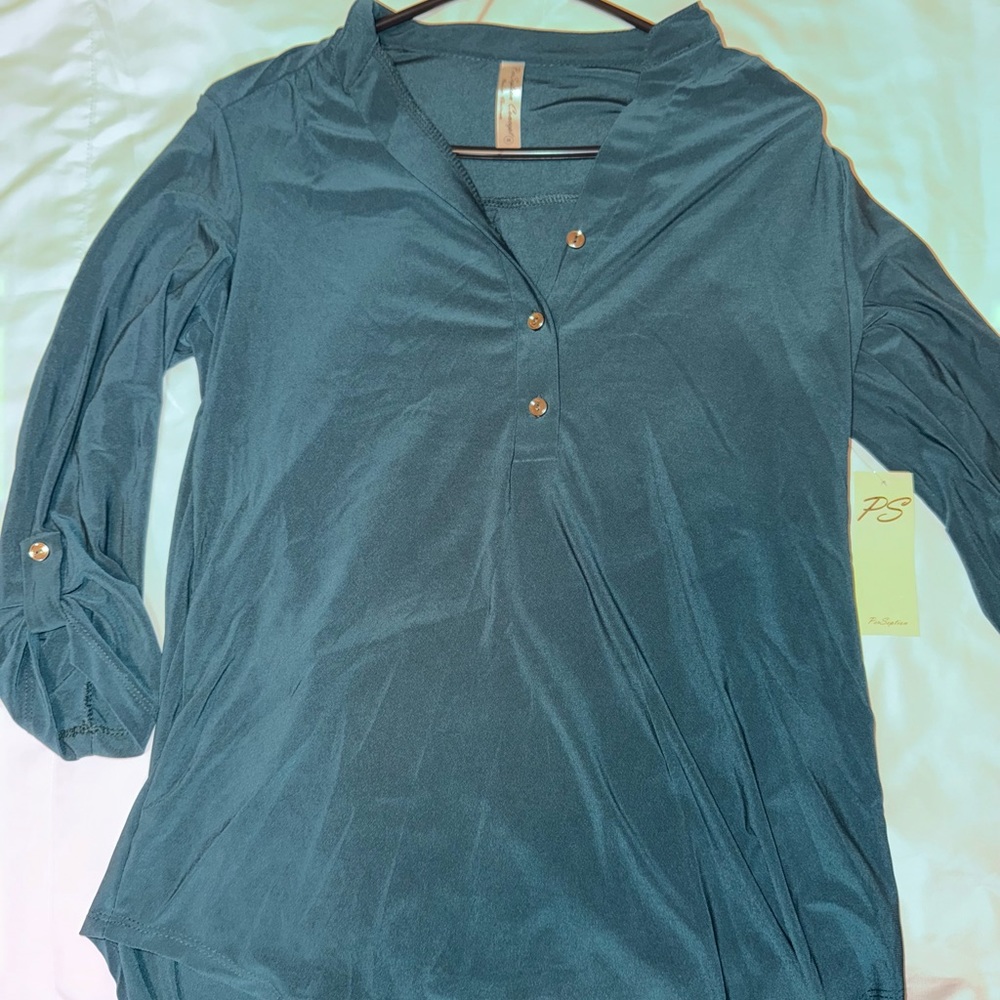 New Perception Green Blouse